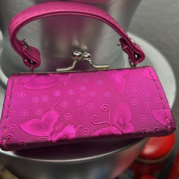 NWOT Jeffrey Star Lipstickck & Tiny Purse Hot Pink Holder - Picture 8 of 9
